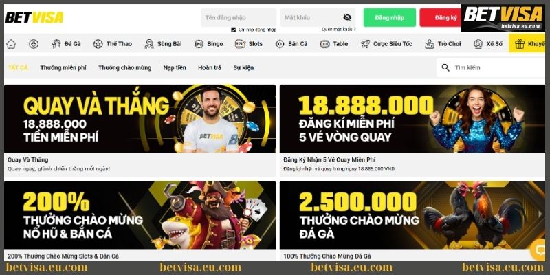 Khuyến mãi cực hấp dẫn chào đón mọi bet thủ 