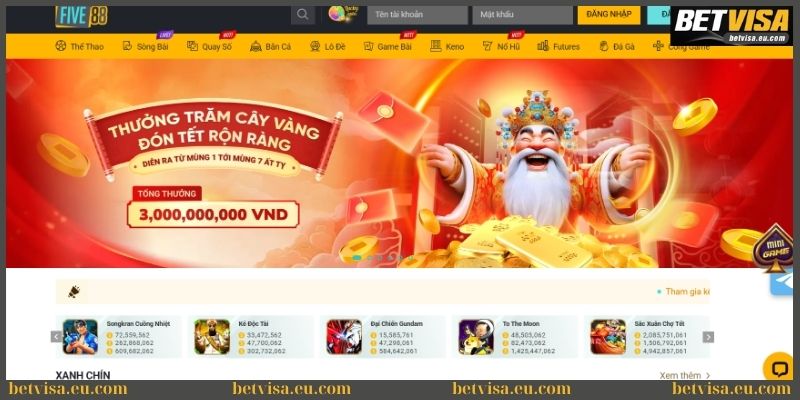 Game Five88 quy tụ những sản phẩm chất lượng cao