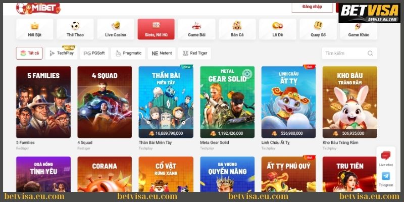 Review kho game Mibet có đa dạng thể loại 