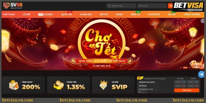 Game SV88 đem đến trải nghiệm tuyệt vời cho bet thủ 