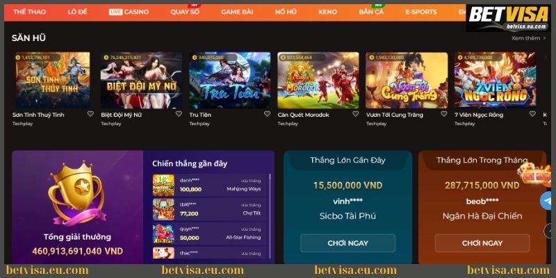 Kho game SV88 rất đa dạng và phong phú 