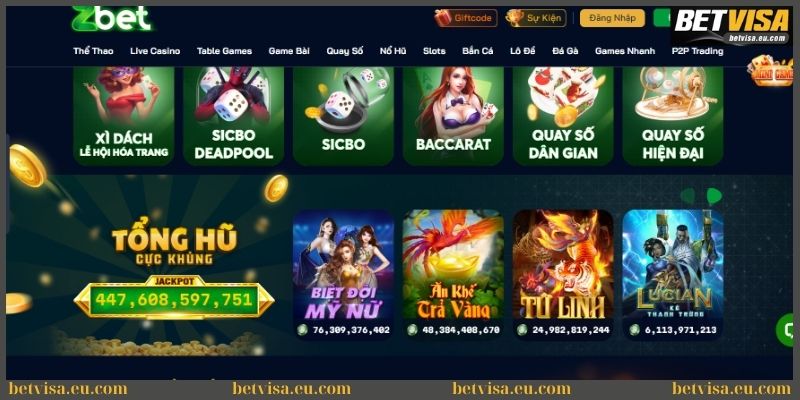 Game Zbet - Sân chơi cá cược uy tín và đẳng cấp toàn cầu 3 Điểm danh những sản phẩm game Zbet lôi cuốn
