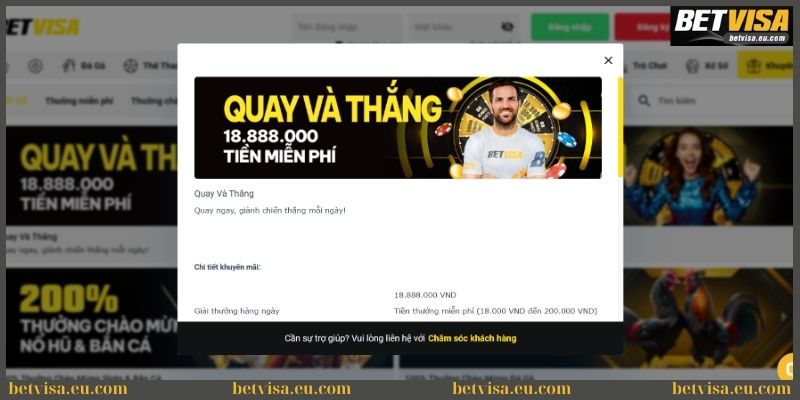 Khuyến mãi Betvisa - Top các sự kiện đình đám hiện nay 2 Khuyến mãi Betvisa quay và thắng nhận thưởng miễn phí