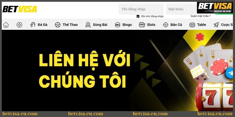 Liên hệ Betvisa giải đáp mọi trường hợp 24/7 