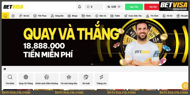 Lưu ý truy cập đúng website để nạp tiền Betvisa 